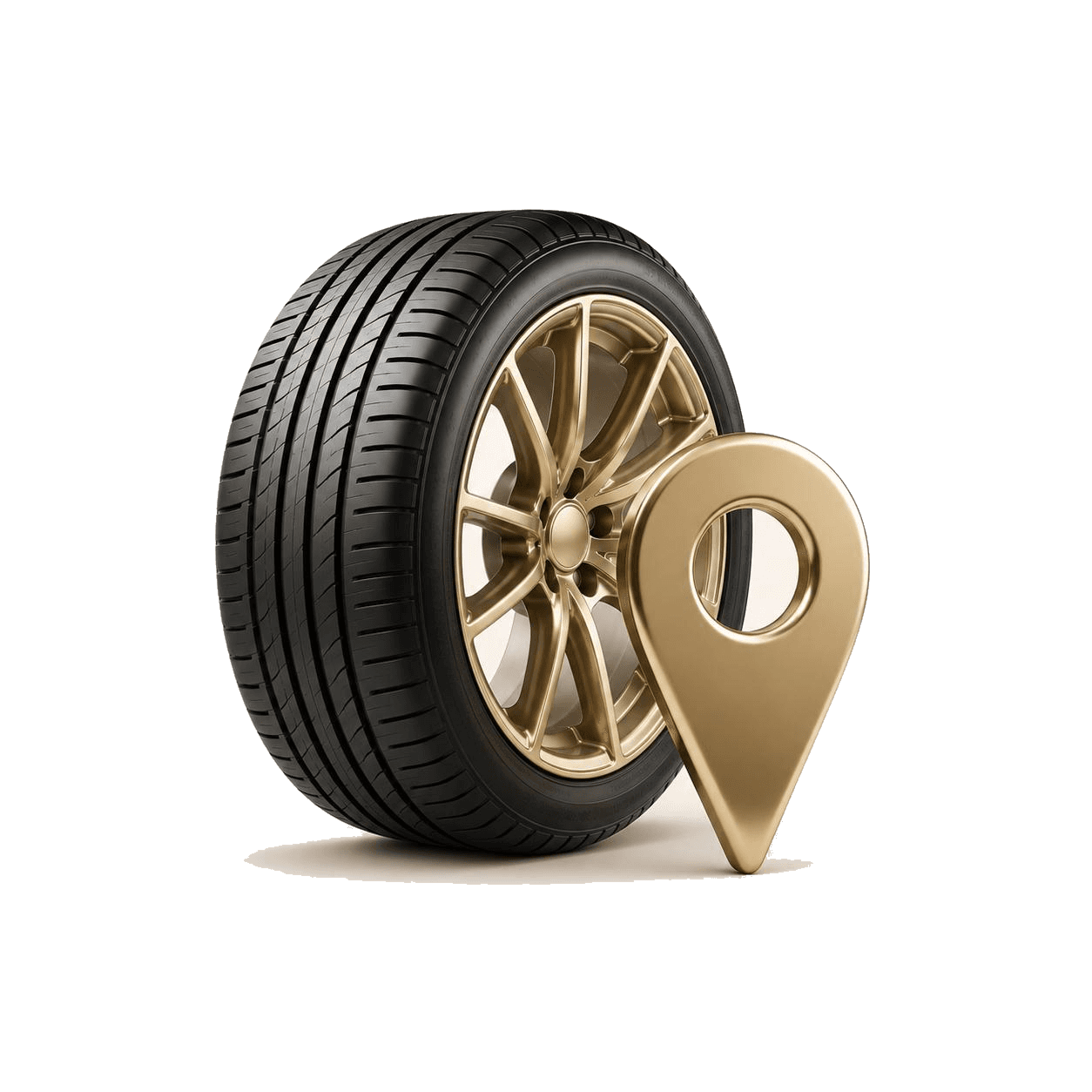 Vaughan location — tire with location pin