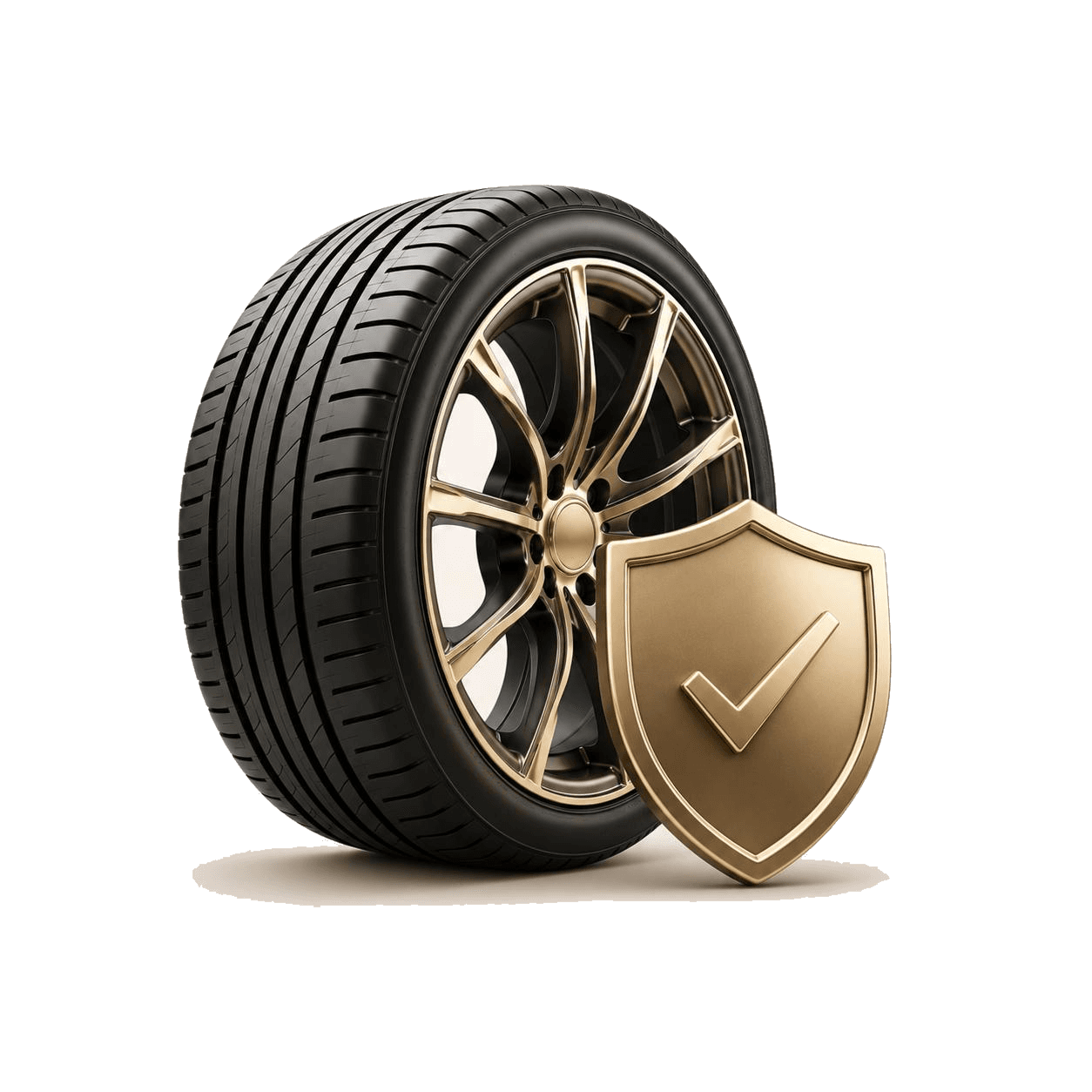 Certified technicians — tire with shield